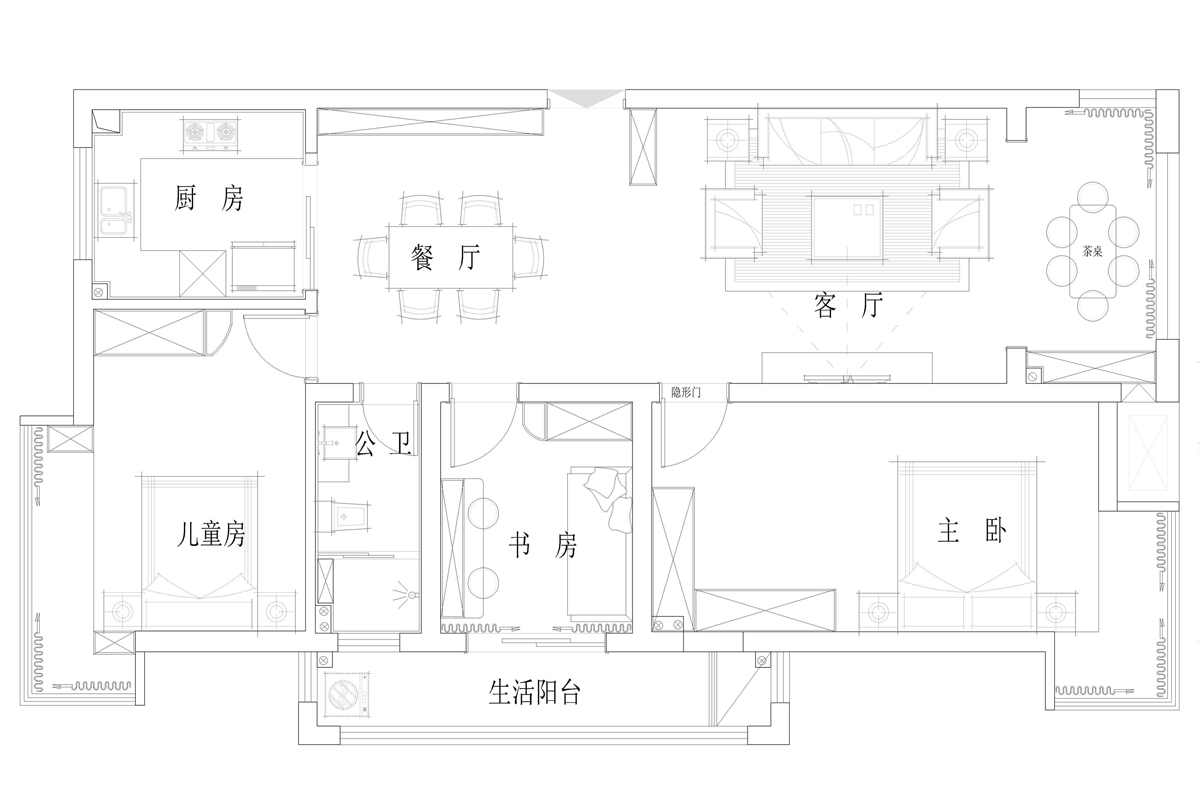 【家之美】天门壹号115㎡现代风完工(gōng)，看来看去，还是觉得现代风耐看，终于变成自己喜欢的样子。